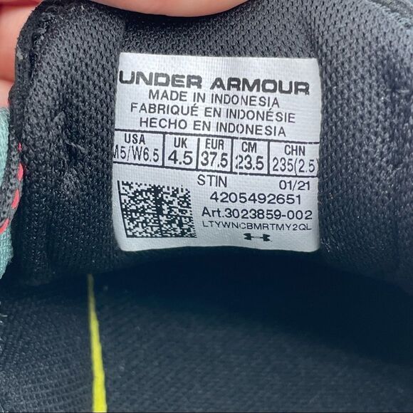 ~UA Under Armour Spawn 3 Dvnlln Sneakers NWOB 6.5 - Picture 7 of 7